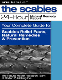 Ebook cover: The Scabies 24hr Natural Remedy Report