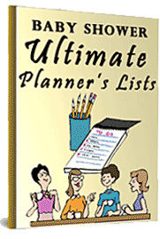 Ebook cover: Baby Shower Ultimate Planner's Lists