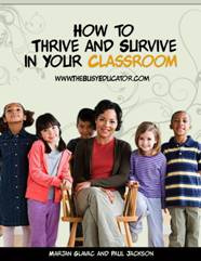 Ebook cover: How to Thrive and Survive in Your Classroom