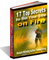 Ebook cover: 17 Top Secrets to Set Your Site on Fire
