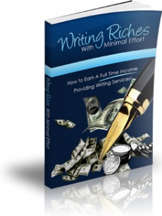 Ebook cover: Writing Riches With Minimal Effort