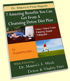 Ebook cover: Dr. Mauro 3 Week Detox & Vitality Diet Plan