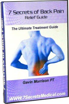 Ebook cover: Seven Secrets of Back Pain Relief