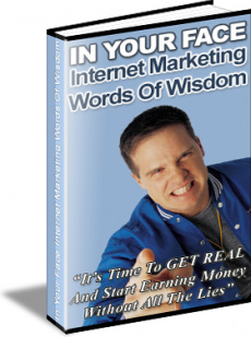 Ebook cover: In Your Face - Internet Marketing  Wisdom