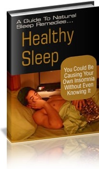 Ebook cover: Healthy Sleep: A Guide To Natural Sleep Remedies!
