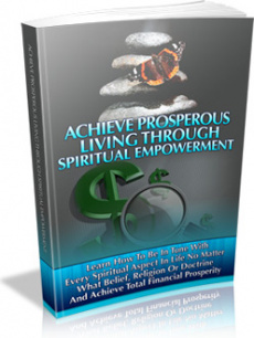 Ebook cover: Achieve Prosperous Living Through Spiritual Empowerment