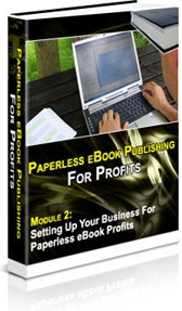 Ebook cover: Paperless eBook Publishing For Profits