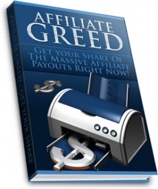 Ebook cover: Affiliate Greed
