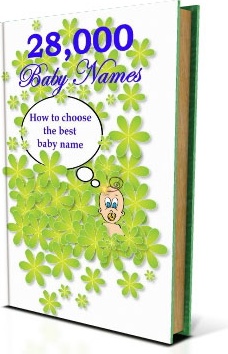 Ebook cover: 28000 Baby Names