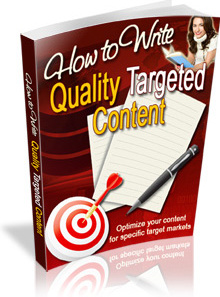 Ebook cover: How to Write Quality Targeted Content