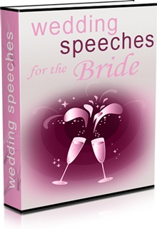 Ebook cover: Wedding Speeches for the Bride