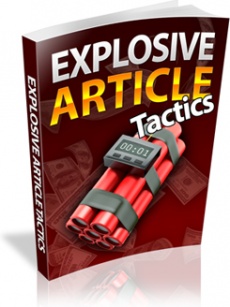 Ebook cover: Explosive Article Tactics