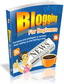 Ebook cover: Blogging for Beginners