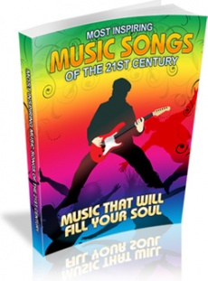 Ebook cover: Most Inspiring Music Songs Of The 21st Century