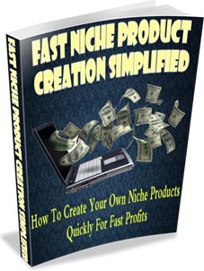 Ebook cover: Fast Niche Product Creation Simplified