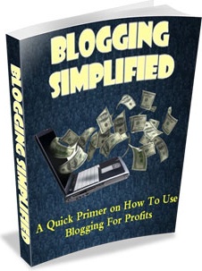 Ebook cover: Blogging Simplified