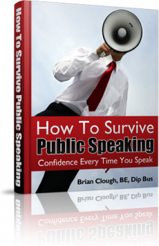 Ebook cover: How To Survive Public Speaking