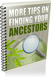 Ebook cover: More Tips on Finding Your Ancestors