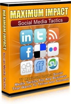 Ebook cover: Maximum Impact Social Media Tactics