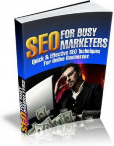 Ebook cover: SEO For Busy Marketers