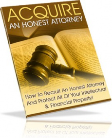 Ebook cover: Acquire An Honest Attorney!