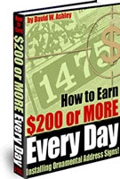 Ebook cover: How to Earn $200 or more Every Day