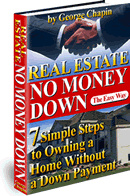 Ebook cover: HOW TO BUY REAL ESTATE NO MONEY DOWN