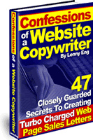 Ebook cover: Confessions of a Website Copywriter