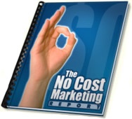 Ebook cover: The No Cost Marketing Report