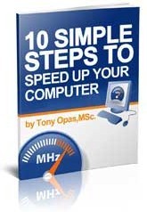 Ebook cover: 10 Simple Steps To Speed Up Your Computer