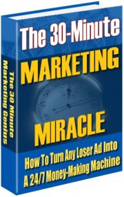 Ebook cover: The 30 Minute Marketing Miracle
