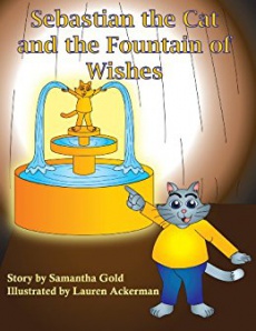 Ebook cover: Sebastian the Cat and the Fountain of Wishes