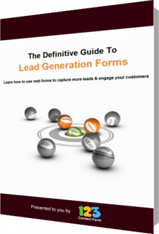 Ebook cover: The Definitive Guide To Lead Generation Forms