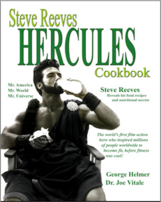 Ebook cover: Steve Reeves Hercules Cookbook