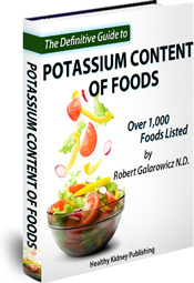 Ebook cover: The Definitive Guide To Potassium Content Of Foods