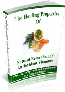 Ebook cover: The Healing Properties of Natural Remedies and Antioxidant Vitamins