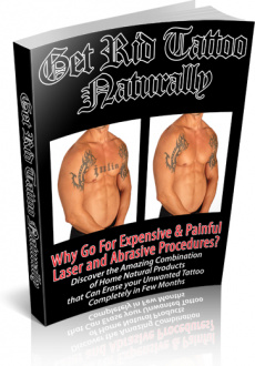 Ebook cover: Get Rid of Tattoo Naturally