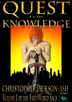 Ebook cover: Quest for Knowledge (Volume 1 of the FirstWorld Saga)