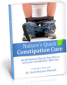 Ebook cover: Nature's Quick Constipation Cure