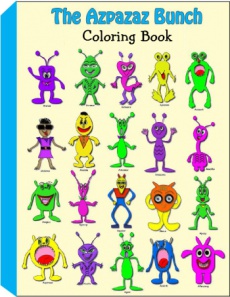 Ebook cover: Free Azpazaz Bunch Coloring Book - Free Childrens Coloring Pages - Download and Print PDF