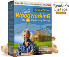 Ebook cover: 16,000 woodworking plans