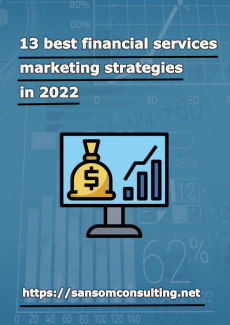 Ebook cover: 13 best financial services marketing strategies in 2022
