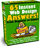 Ebook cover: 65 Instant Web Design Answers