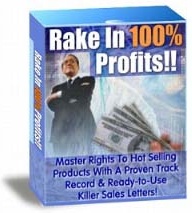 Ebook cover: Rake In 100% Profits Package
