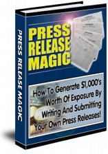 Ebook cover: Press Release Magic
