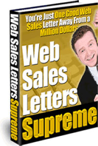 Ebook cover: Web Sales Letters Supreme