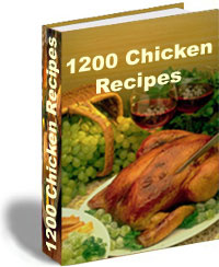 Ebook cover: 1200 Chicken Recipes