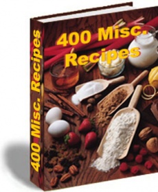 Ebook cover: 400 miscellaneous recipes