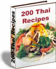 Ebook cover: 200 Thai Recipes