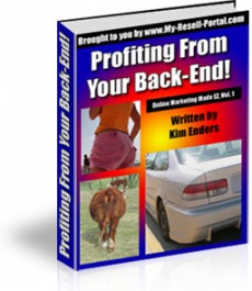 Ebook cover: Profiting From Your Back-End!